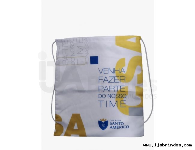 Mochila Saco em Micro Fibra