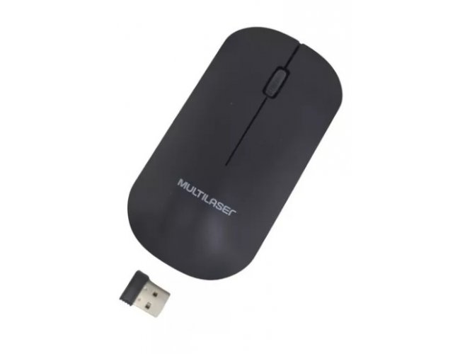 Mouse sem fio Multilaser MO307 preto