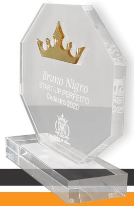 Trofu Personalizado - Octogonal