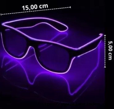 Oculos led neon para festas