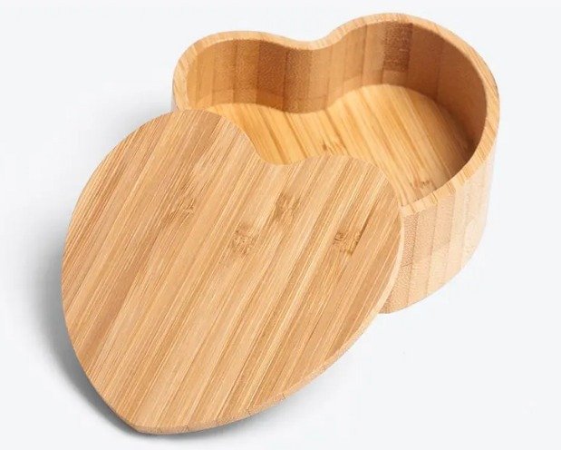 Porta Objetos Em Bambu Com Formato De Corao