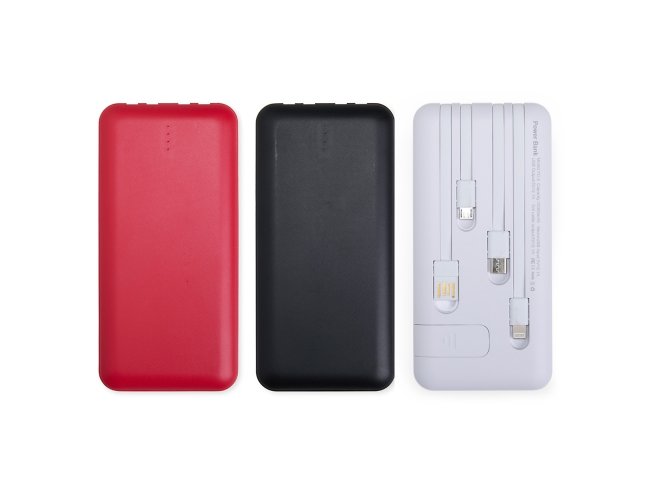Power Bank 10.000mAh com Lanterna e Multissadas
