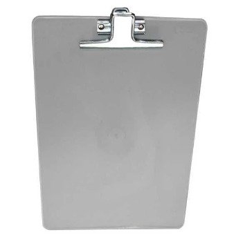 Prancheta A4 com Prendedor de Metal Cristal