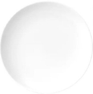 Kit 6 Pratos Raso Porcelana Branca Germer 27cm Restaurante