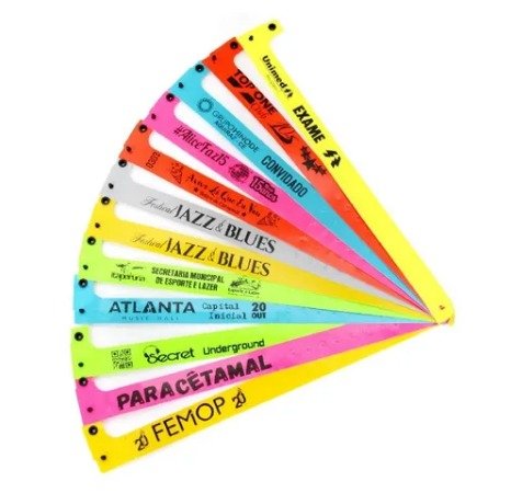 Pulseiras de PVC Lacre Boto