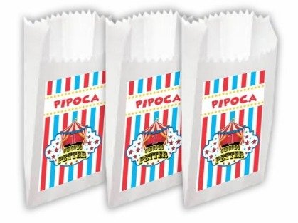 Saquinho de Pipoca em Papel