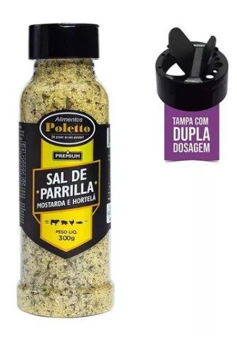 Sal de Parrilla Mostarda e Hortel 300g