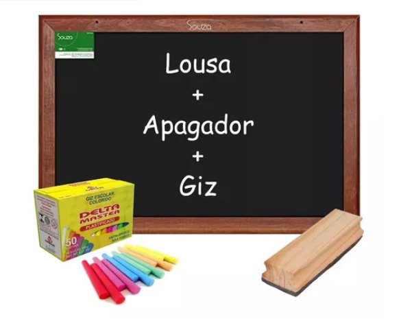 Kit Lousa quadro negro