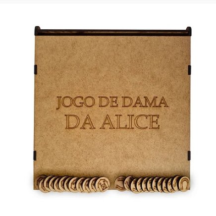 Lembrancinha Jogo de Dama em mdf Personalizado
