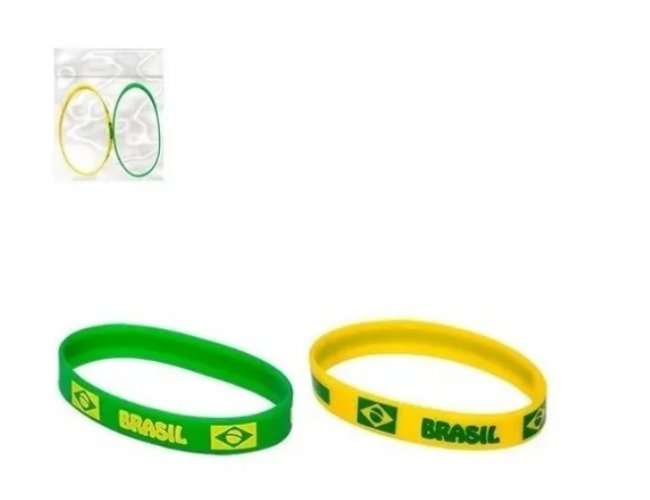 Pulseiras De Silicone Brasil Copa Mundo