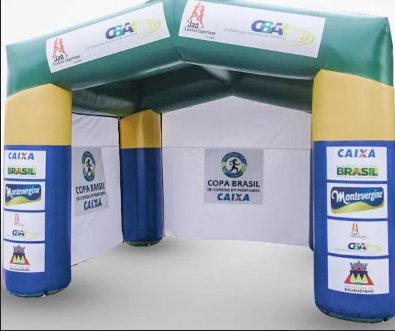 Tenda inflvel personalizada 3x3m