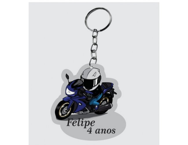 Chaveiro Moto esportiva personalizado