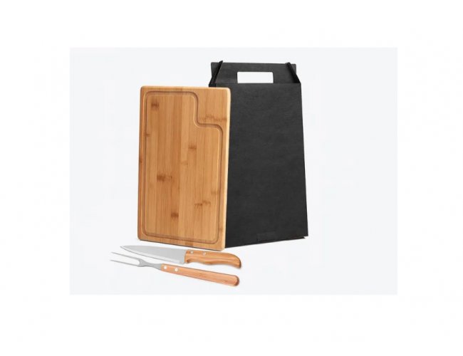 Conj. Para Churrasco Em Bambu/Inox Texas - 3 Ps