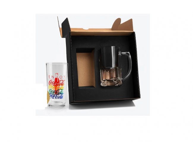 Kit Com Caneca De Chopp E Refrigerante Coca Cola