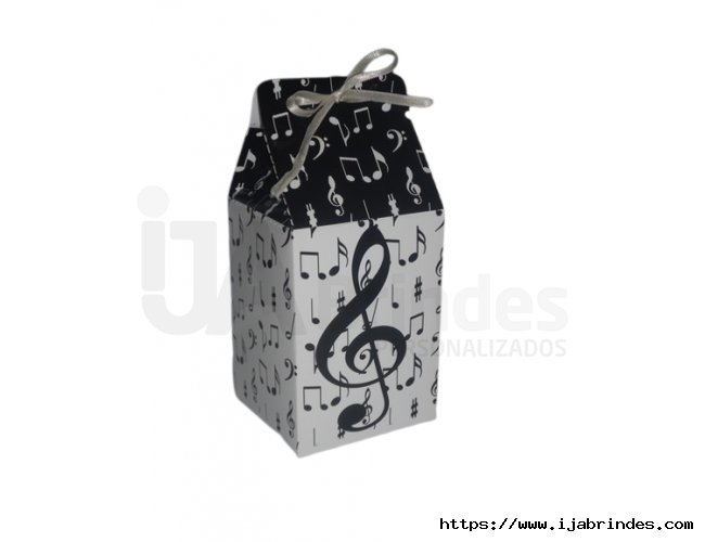 Caixinha notas musicais
