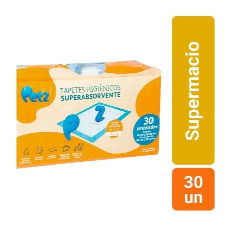 Tapete Higinico Petz para Ces Superabsorvente 30 Unidades