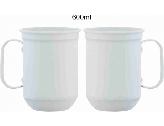 Caneca 600ml (Branca Brilhante)