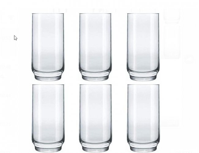 Copo de vidro para gua / suco