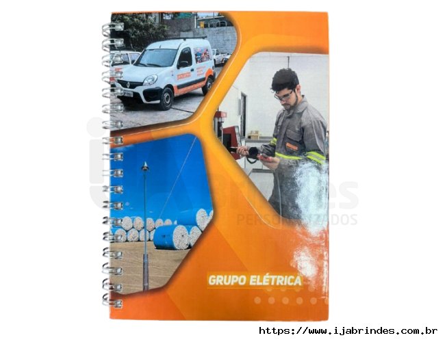 Caderno de Negcios Mdio Capa Em Cromia