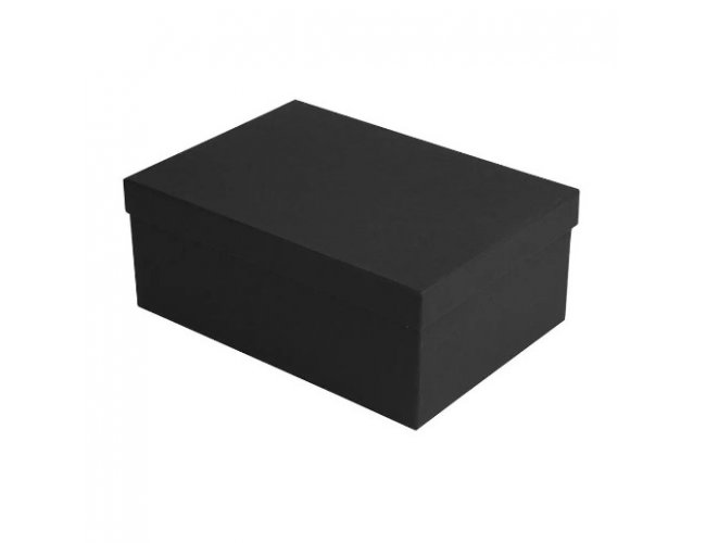 Caixa Cartonada Retangular 25x17,5x10cm | Papel�o R�gido - Preto