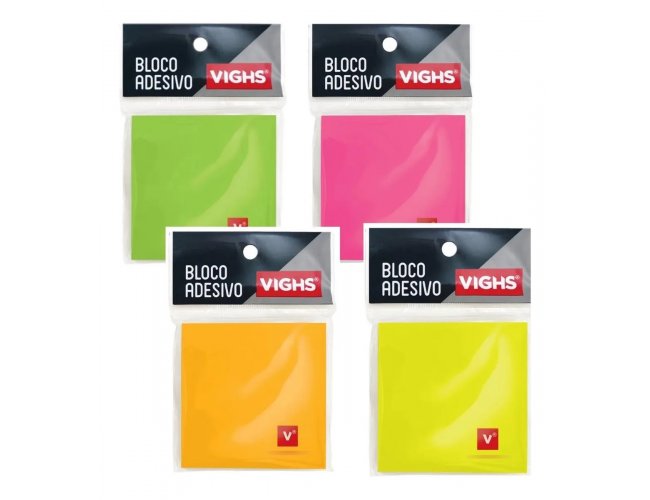 Bloco De Notas Adesivo 76x76mm Tipo Post It
