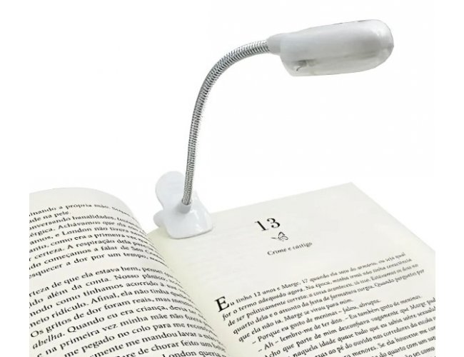 Mini Lumin�ria Pregador Para Leitura