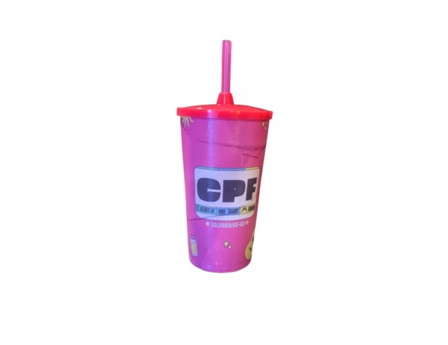 Copo Eco C/ Tampa e Canudo