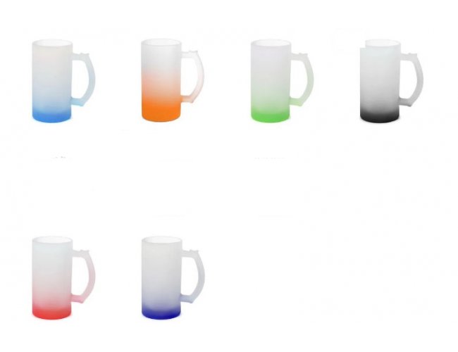 Caneca de vidro jateado 475ML